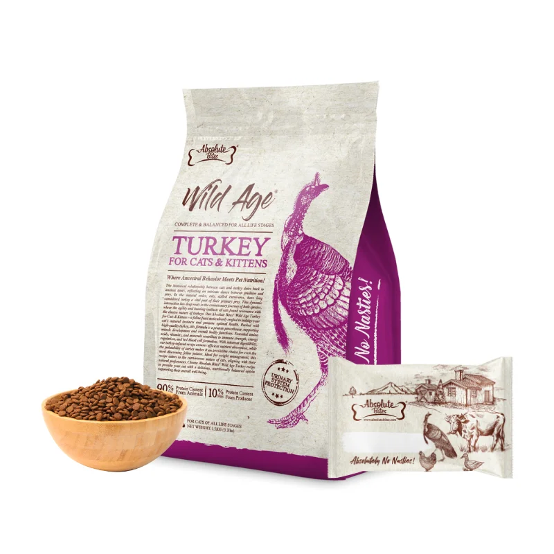    - Wholesale cat food prices  Absolute Bites Wild Age Dry Cat Food - Turkey (Sample)