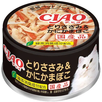 ---CIAO Chicken and Clab Flavor Kamaboko Flavour 24 Cans