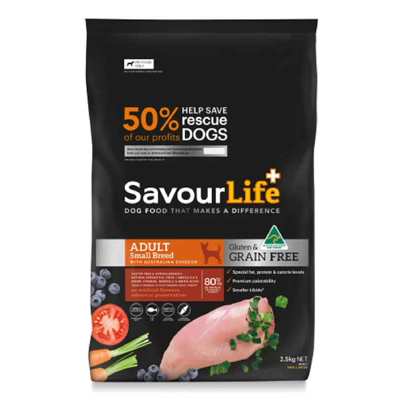 - High protein dog foodSavourLife Grain Free Small Breed Chicken Adult Dry Dog Food 2.5kg - High protein dog foodSavourLife Grain Free Small Breed Chicken Adult Dry Dog Food 2.5kg