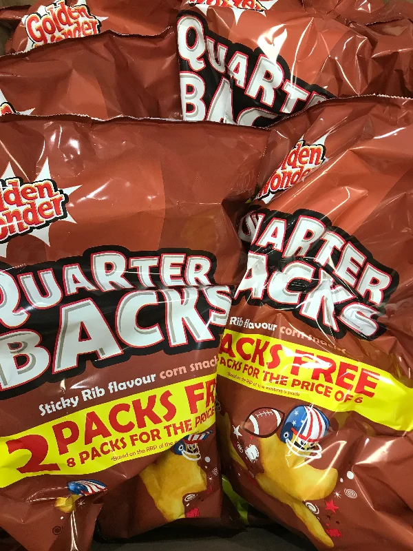 - Winter dog thick down jacket48x Golden Wonder Quarter Backs Sticky Rib Flavour Corn Snacks (6x8x16g)