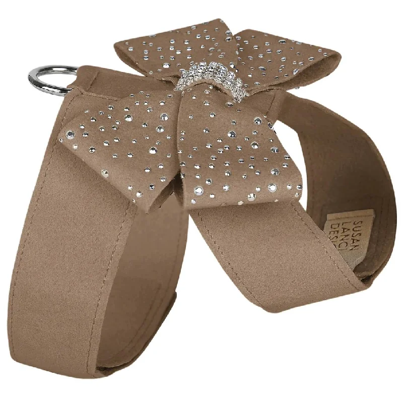 Winter warm clothes for catsSilver Stardust Nouveau Bow Tinkie Dog Harness Fawn