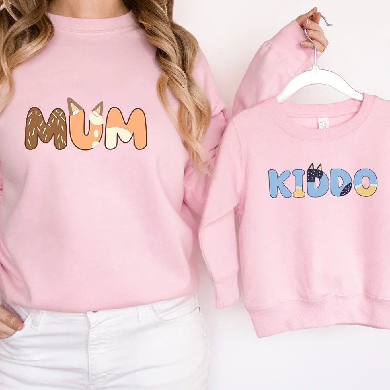 - Foldable and portable cat bagCutePuppy Dog Mum & Kiddo Matching Sweatshirts