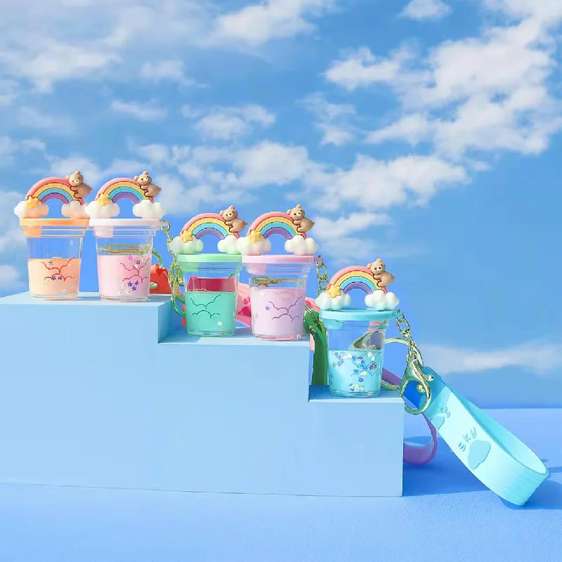  . **Cat nest winter warmth**Mima Bubble Tea Rainbow Keyring