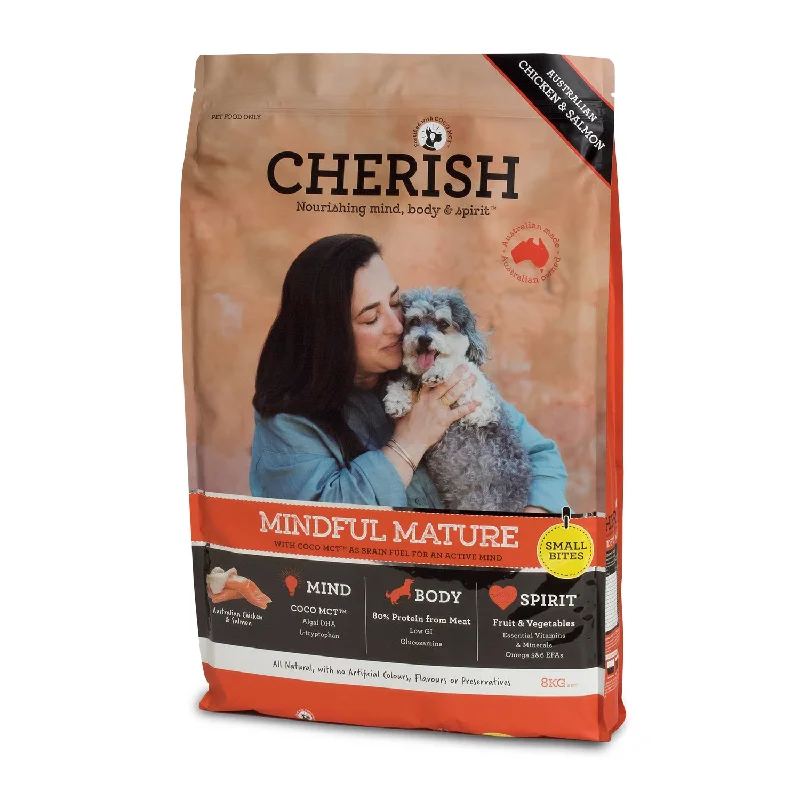 - Gastrointestinal conditioning dog foodCherish Small Bites Mindful Mature Adult Dry Dog Food 8kg - Gastrointestinal conditioning dog foodCherish Small Bites Mindful Mature Adult Dry Dog Food 8kg