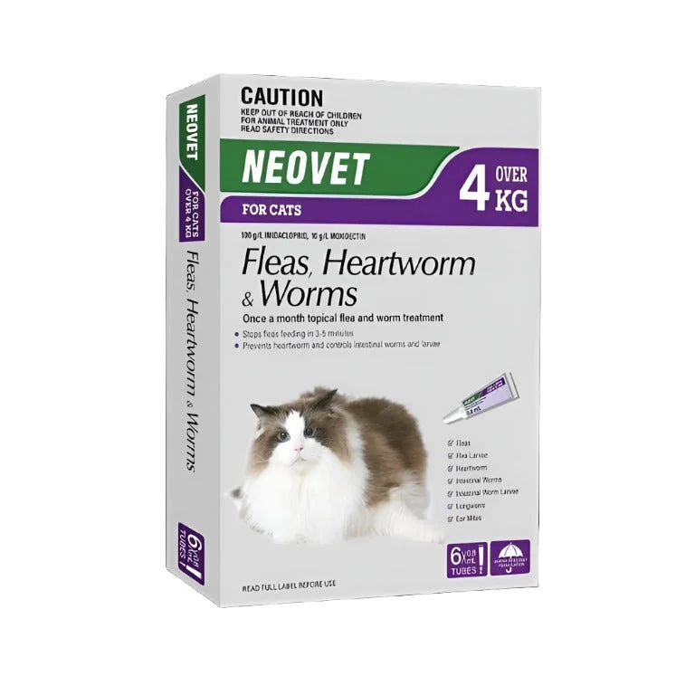- Cat hair ball removal and hair removal creamNEOVET Flea And Worming For Cats Over 4KG 6 Pack