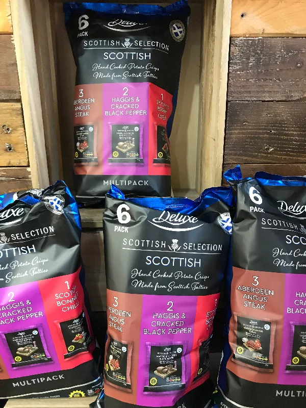 - Custom pet birthday cake24x Deluxe Scottish Selection Assorted Crisps (4x 6 Pack x25g)