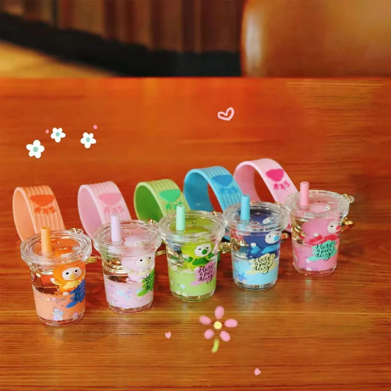  . **Cat backpack space capsule**Mima Bubble Tea Keyring