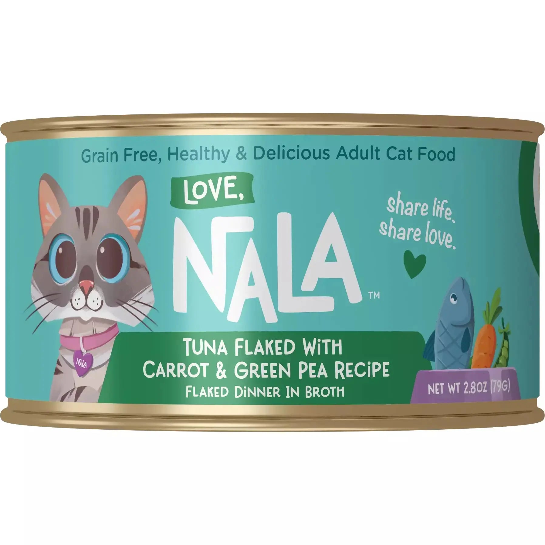 - Pet toys under yuanLove, Nala Tuna Flaked with Carrot & Green Pea Recipe in Broth Cat Food 2.8oz - Pet toys under yuanLove, Nala Tuna Flaked with Carrot & Green Pea Recipe in Broth Cat Food 2.8oz