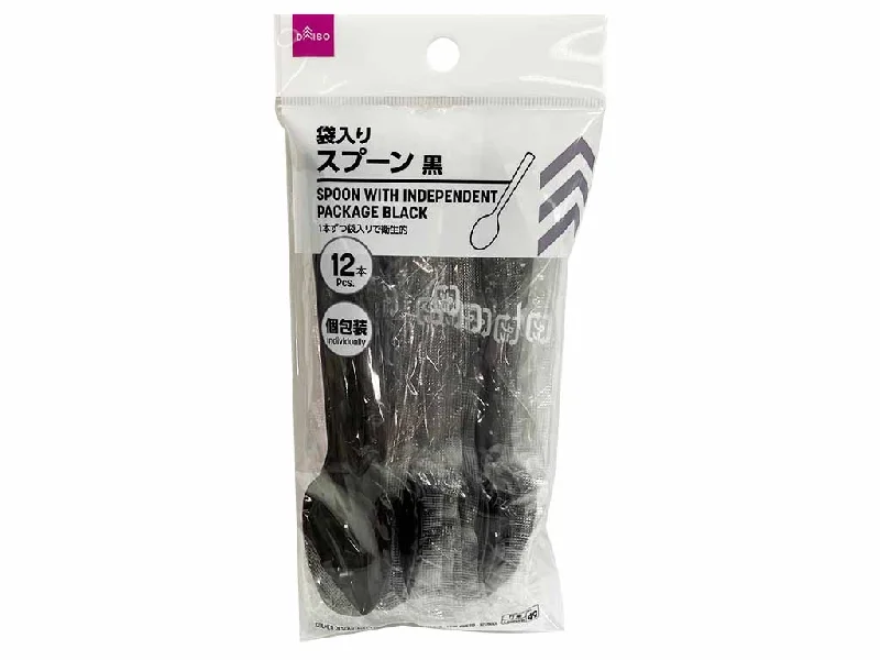  -Anti-scratch sofa protective coverSpoon with independent package black 12pcs