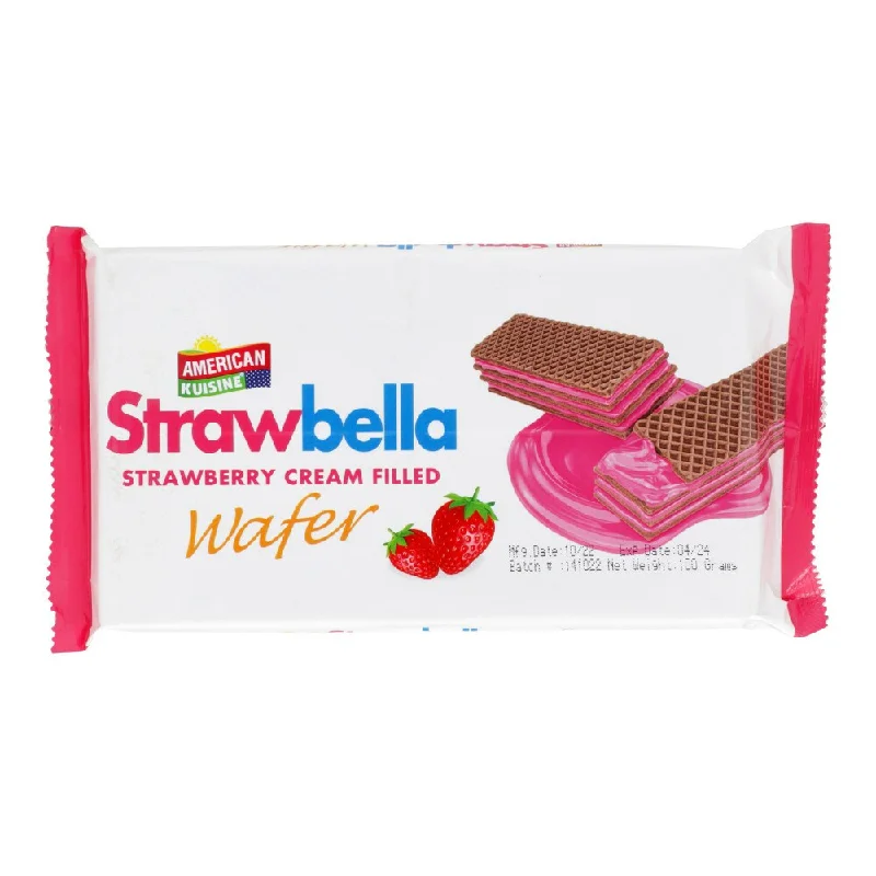  -Splash-proof food bowl AND Anti-choking slow food bowlAMERICAN KUISINE STARWBERRY CREAM FILLED WAFER 100 GM