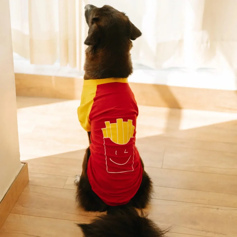 - Pet fence foldable indoorFrench Fries Dog T-Shirt (Sleeveless)