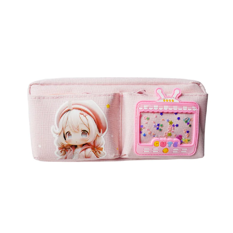  -Splash-proof food bowl AND Anti-choking slow food bowl2474 CUTE LITTLE GIRL PENCIL POUCH