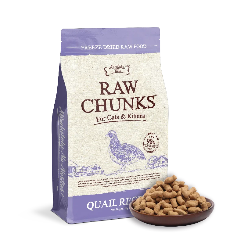 - Grain-free cat food recommendations Absolute Bites Raw Chunks Freeze Dried Raw Food for Cats & Kittens - Quail Recipe ( 150g) - Grain-free cat food recommendations Absolute Bites Raw Chunks Freeze Dried Raw Food for Cats & Kittens - Quail Recipe ( 150g)