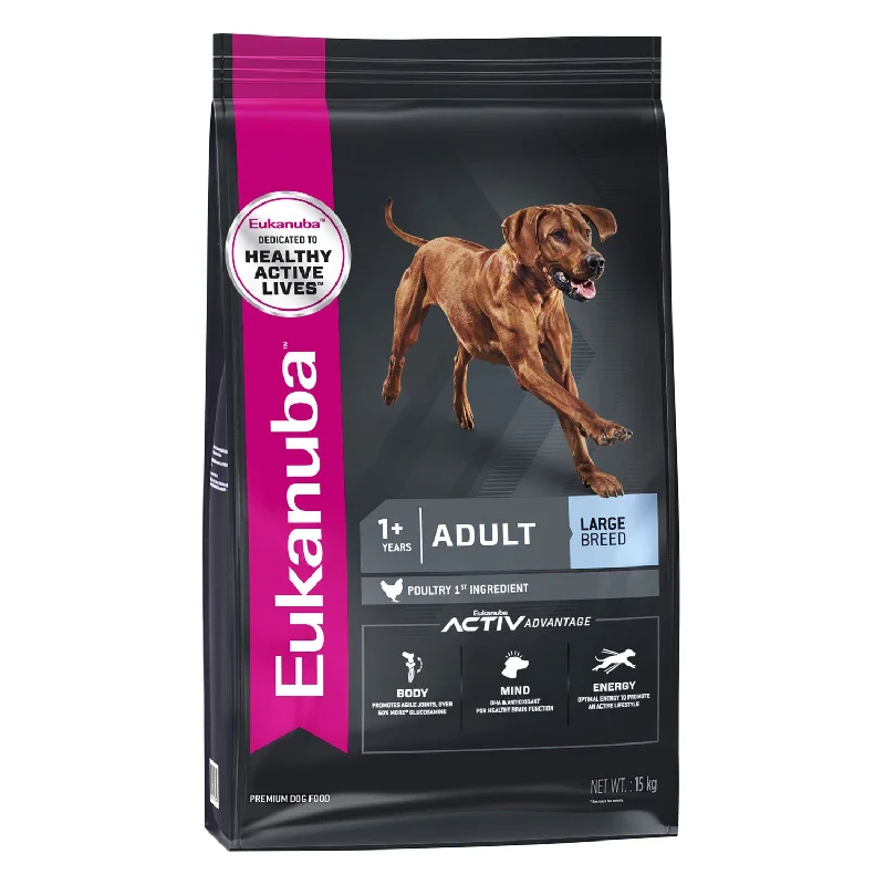 - High protein dog foodEukanuba Large Breed Adult Dry Dog Food 15kg