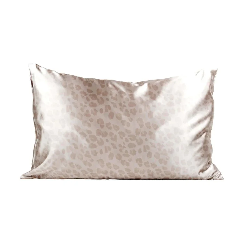- Deodorizing cat litter tofu litterSilk Magnolia Sand Leopard Silk Pillowcase