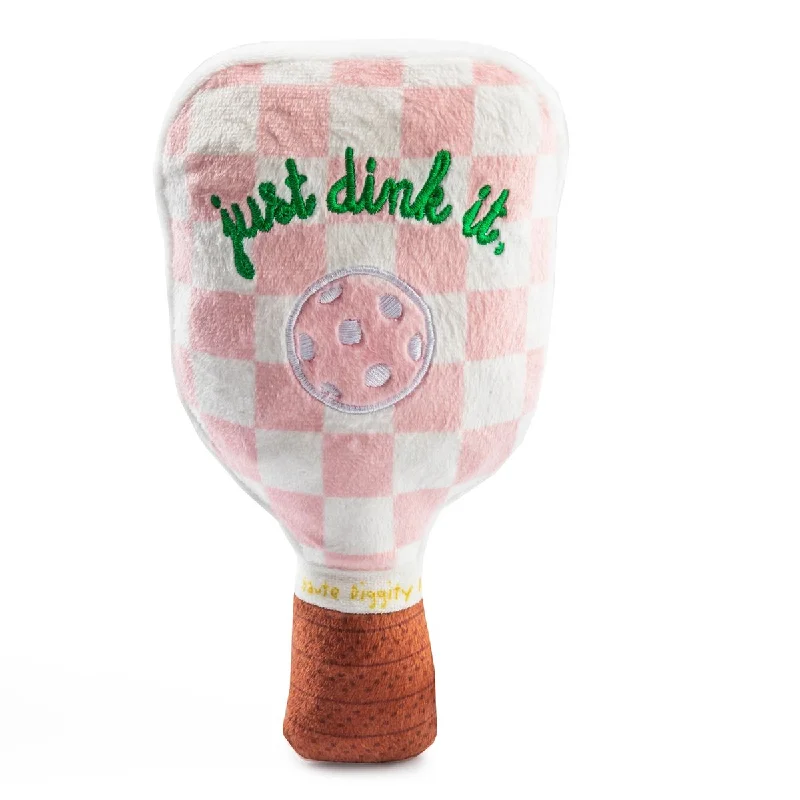 - Precautions for using pet toysPink Checker Pickleball Paddle Dog Toy