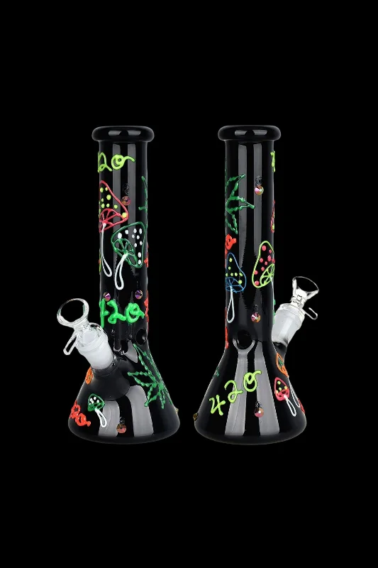 - Pet monitor with camera420 Leaf and Shroom Glow In Dark Beaker Water Pipe