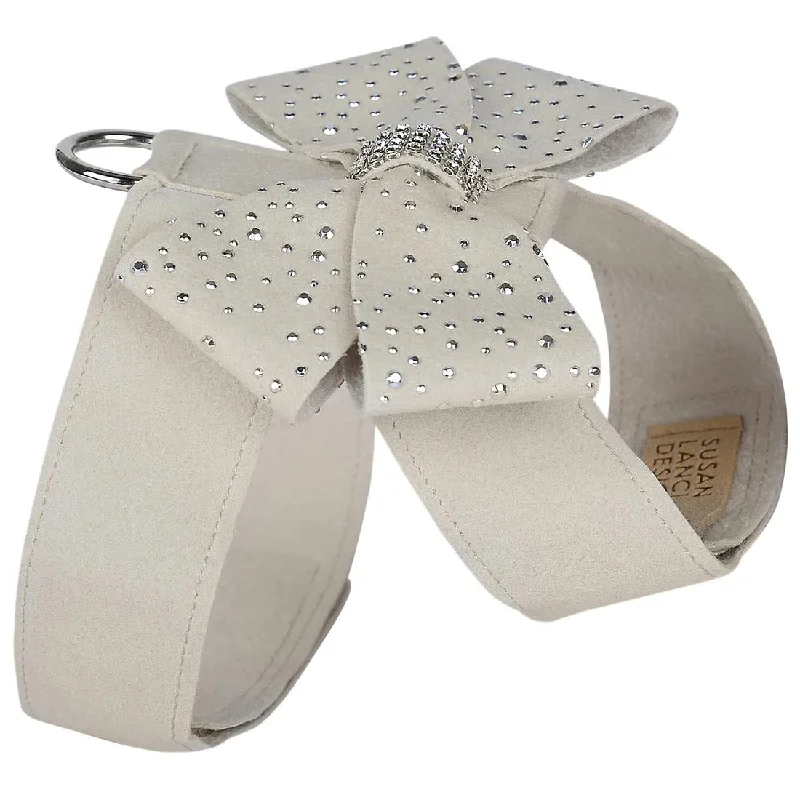 Pet winter warm clothesSilver Stardust Nouveau Bow Tinkie Dog Harness Doe