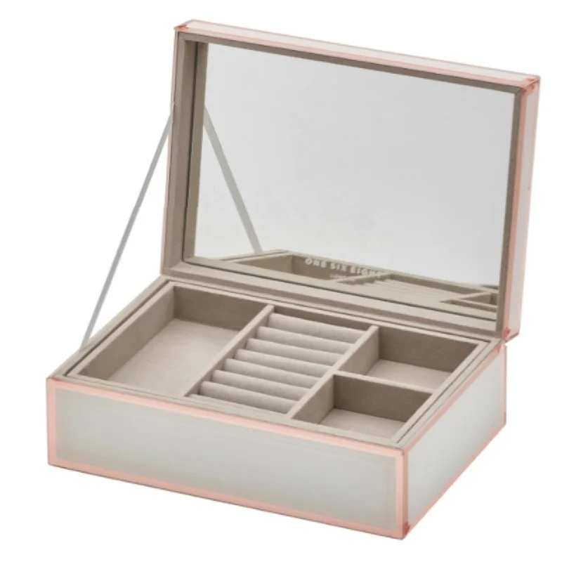 - Dog disposable foam shower gelOne Six Eight London Sara Jewellery Box White & Rose Gold Large