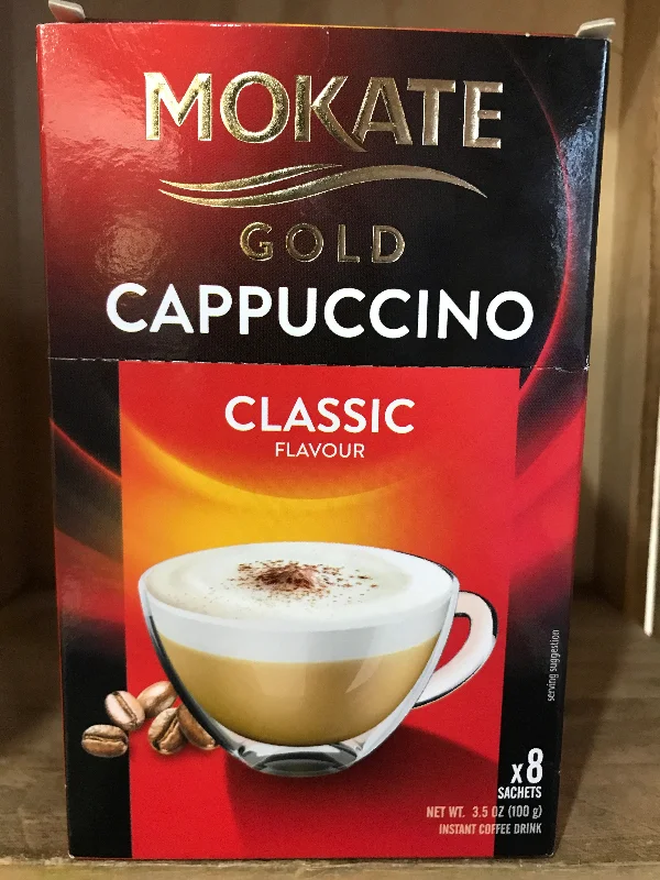 - Air box TSA certified check-inMokate Classic Gold Cappuccino 8 Sachets 100g