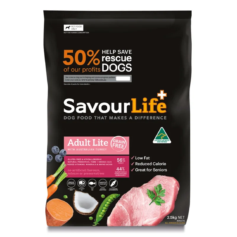 - Weight loss dog foodSavourLife Grain Free Lean Turkey Adult Dry Dog Food