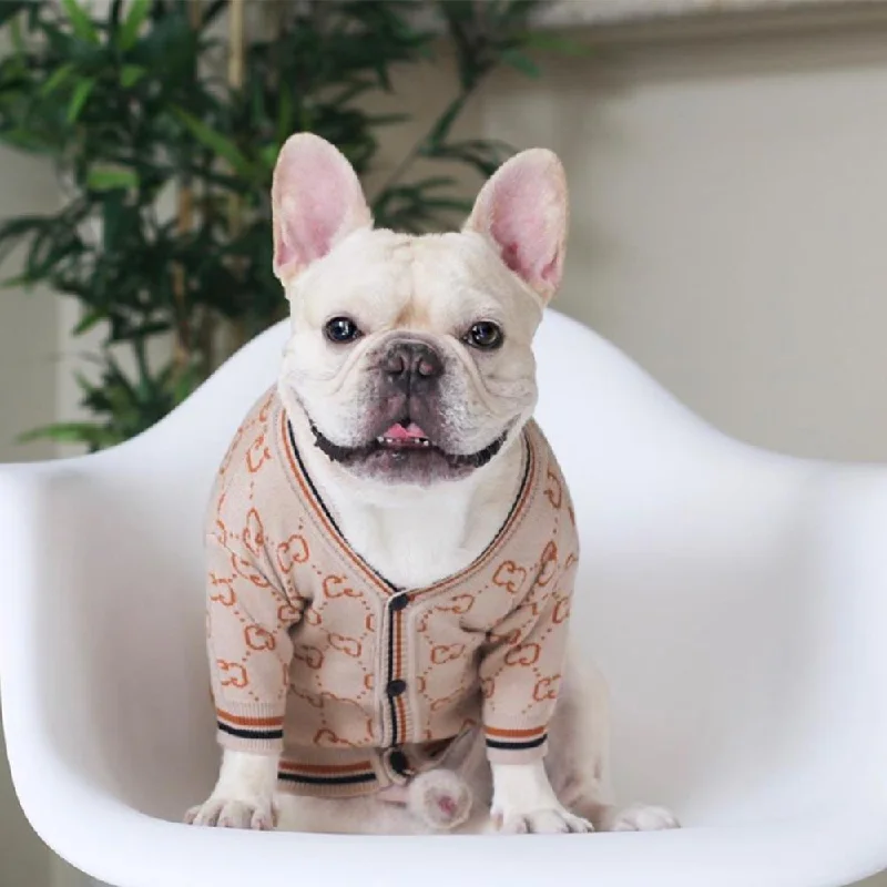 -Anti-scratch scratching board AND cat bed in oneCuteFrench Bulldog Christmas Cardigan for Winter -Anti-scratch scratching board AND cat bed in oneCuteFrench Bulldog Christmas Cardigan for Winter
