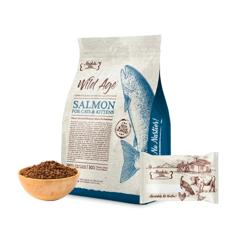 - Cat food discounts and promotions Absolute Bites Wild Age Dry Cat Food - Salmon (Sample) - Cat food discounts and promotions Absolute Bites Wild Age Dry Cat Food - Salmon (Sample)