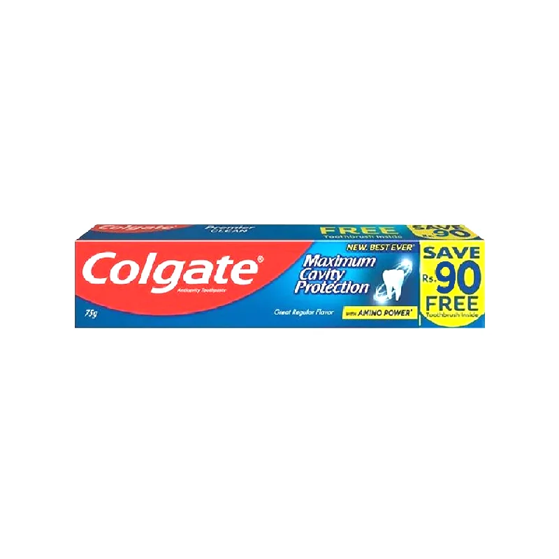 - Air box TSA certified check-inCOLGATE TOOTH PASTE MAXIMUM CAVITY PROTECTION 75 GM