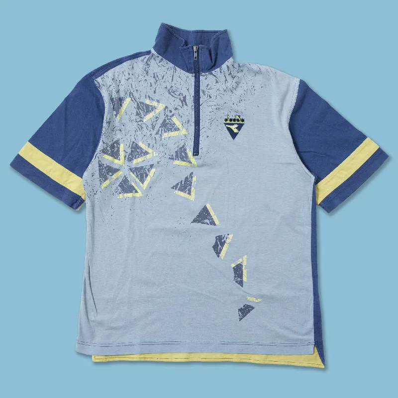 - Organic cotton dog bibsVintage Diadora Q-Zip T-Shirt Medium