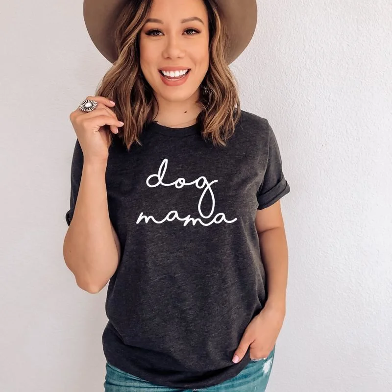 - Pregnant cat delivery room warming boxCuteCLR Dog Mama Retro Script T-Shirt (MRK X)