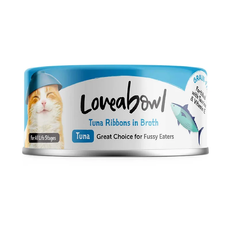  . **Functional Cat Food**  Loveabowl Tuna Ribbons in Broth
