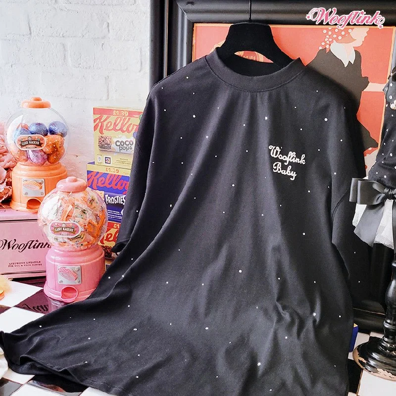 Classification by function or use:Wooflink Shine Like a Diamond T-Shrit For Mom in Black