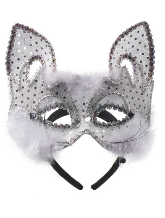- Cat nail clippers with LED lightsCarnival White Cat Face Masquerade Mask on Headband - Cat nail clippers with LED lightsCarnival White Cat Face Masquerade Mask on Headband