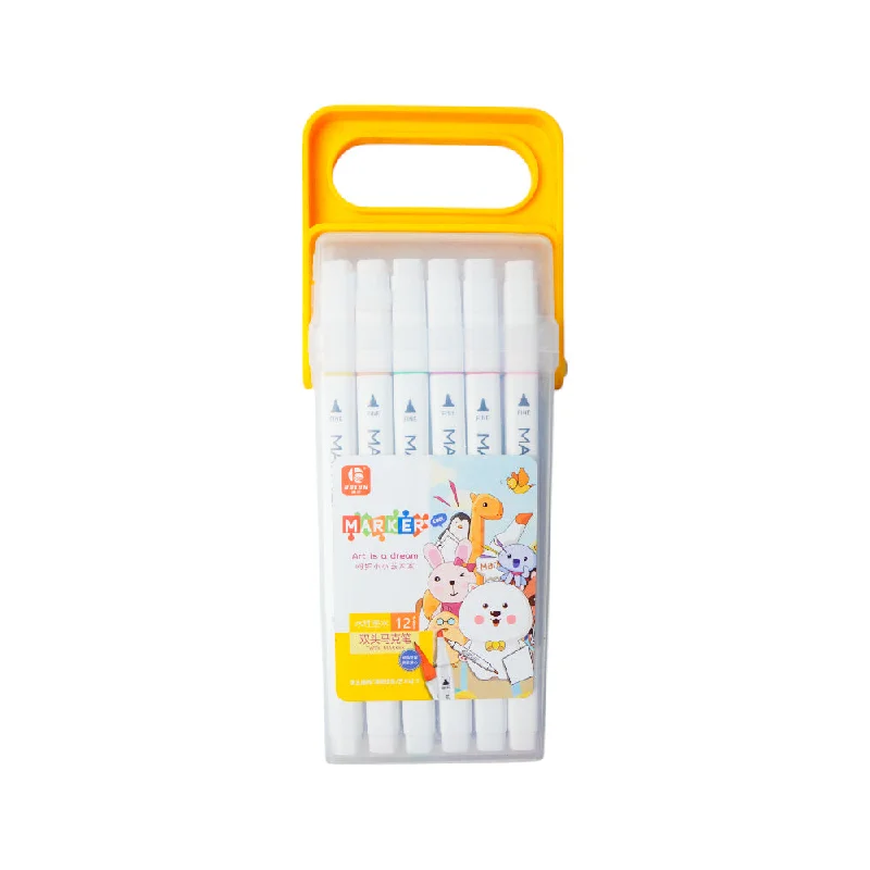 - Degradable pet feces bag508-12 FINE MARKERS 12CLR