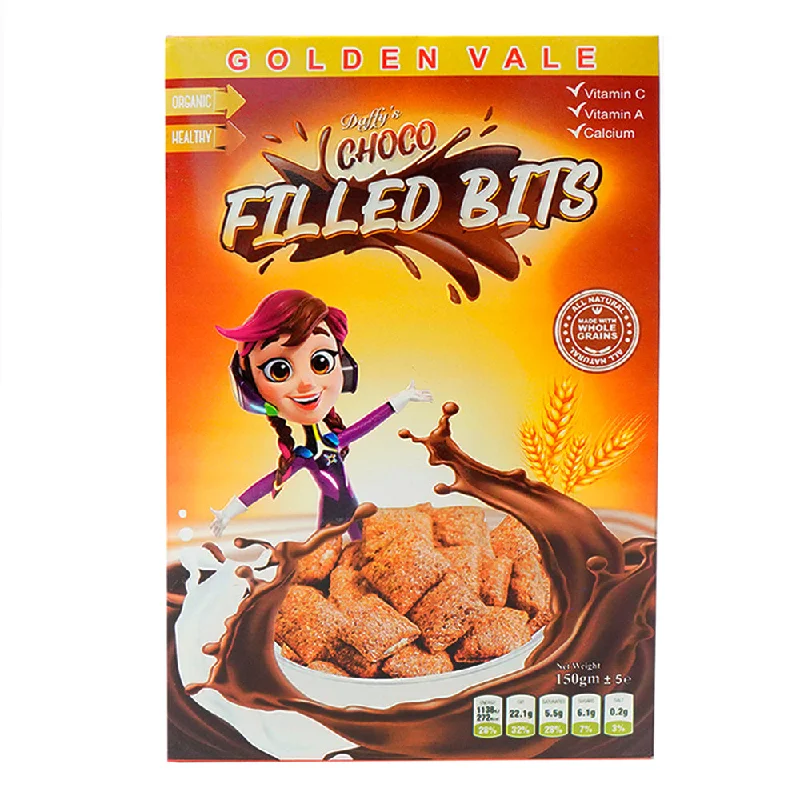 ---DAFFYS CHOCO FILLED BITS CEREAL 150GM