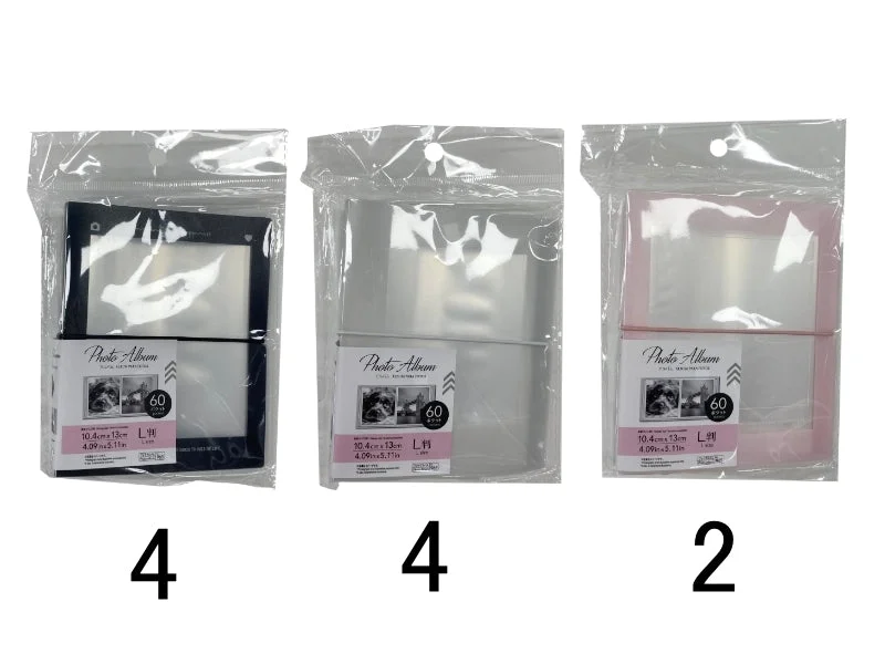 ---Photo Album - Frame - L Size - 60 Pockets