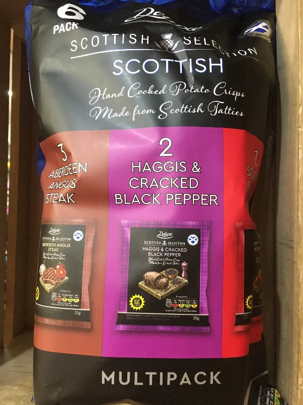 - Parrot climbing and standing wooden frameDeluxe Scottish Selection Assorted Crisps 6 Pack (6x25g)