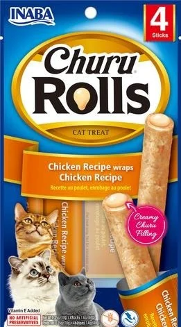 - Natural latex pet mattressINABA CIAO Churu Rolls Cat Treats Chicken