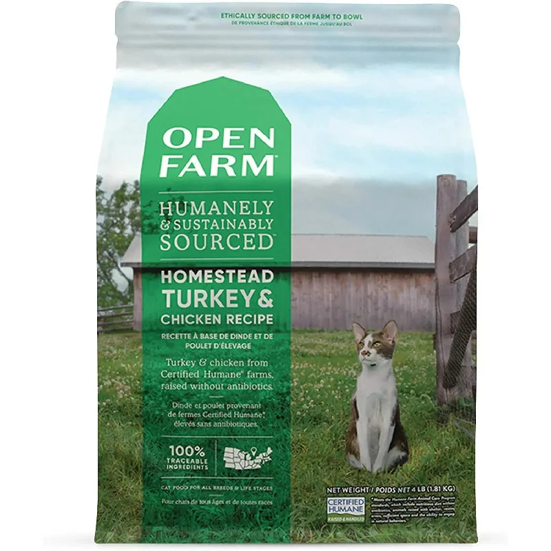 Pet ProductsOpen Farm® Homestead Turkey & Chicken Grain Free Dry Cat Food