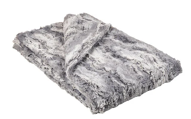 - Car dog seat beltPet / Dog Blanket - Luxury Faux Fur in Winter River