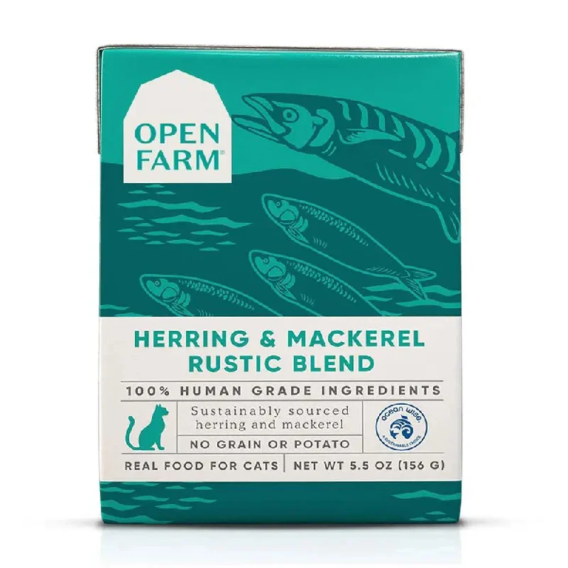 - Postoperative pet anti-licking Elizabethan collarOpen Farm® Herring & Mackerel Rustic Blend Wet Cat Food 5.5oz