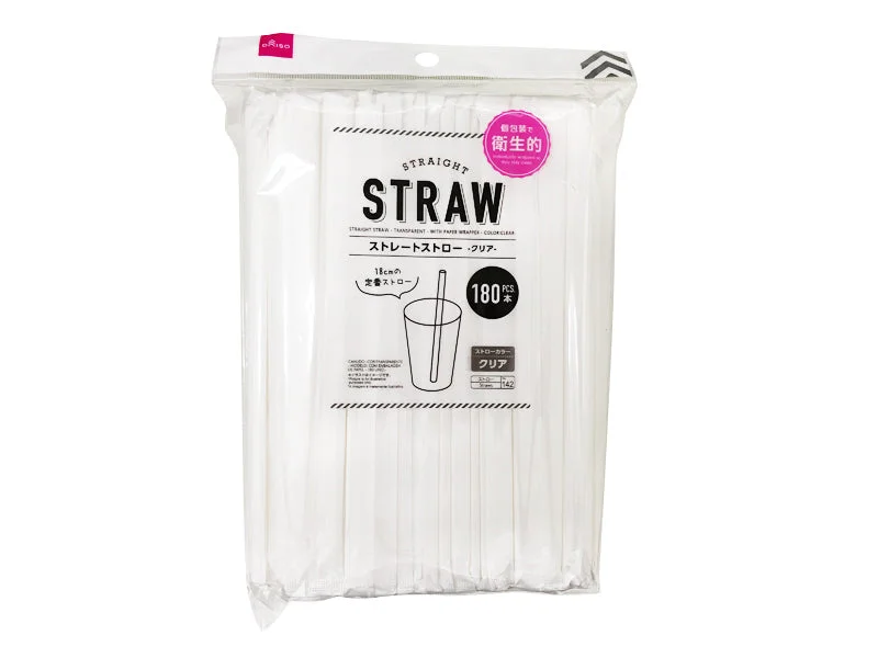 - ​​Pet toys under    yuanSTRAIGHT STRAW - TRANSPARENT - WITH PAPER WRAPPER - COLOR CLEAR - 180PCS.-