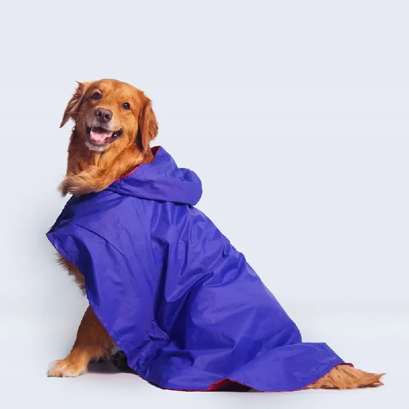 - Custom pet birthday cakeCape Style Dog Raincoat (Blue)