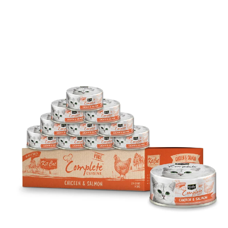    - Royal Canin cat food recommendations  [CTN of 24]Kit Cat Complete Cuisine Pure Wet Cat Food - Chicken & Salmon (70g)