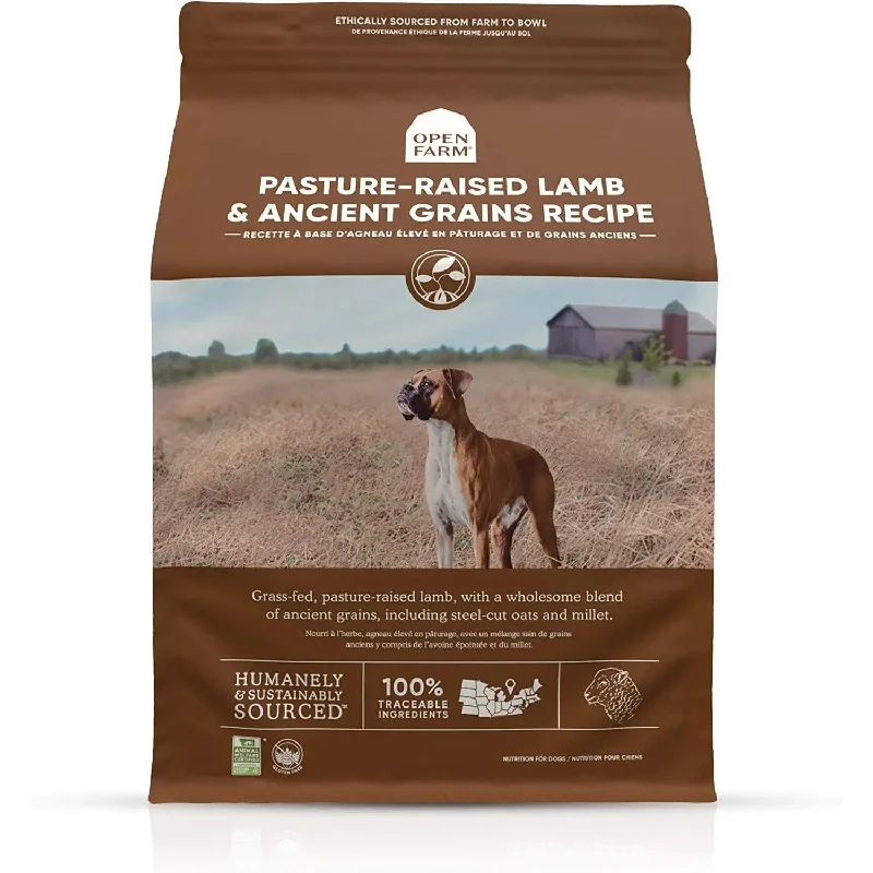 ---Open Farm® Pasture-Raised Lamb & Ancient Grain Dry Dog Food