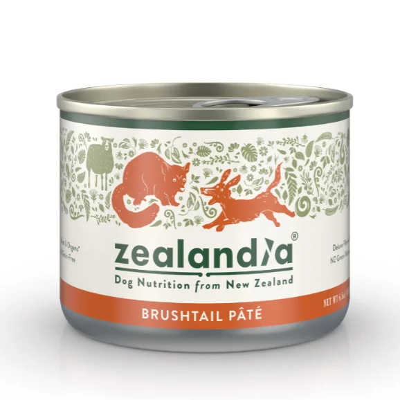 - Dog disposable foam shower gelZEALANDIA Brushtail Pate For Dogs 185g 24 cans