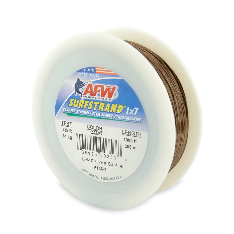 - Parrot climbing and standing wooden frameAmerican Fishing Wire Surfstrand Bare 1x7 Stainless Steel Leader & Trolling Wire