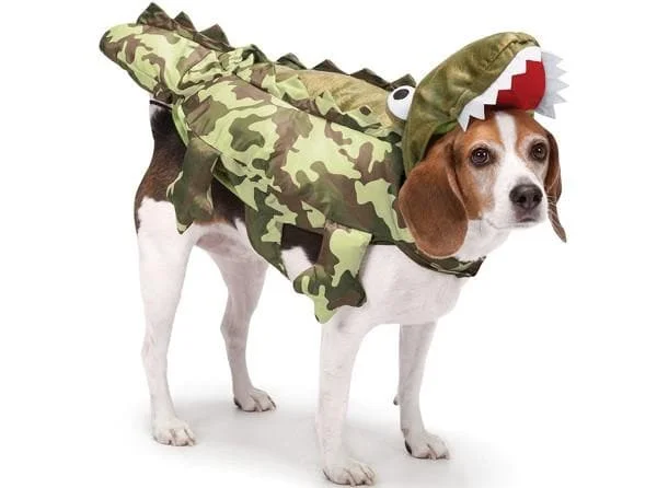 - Natural latex pet mattressCuteCamo Alligator Dog Costume