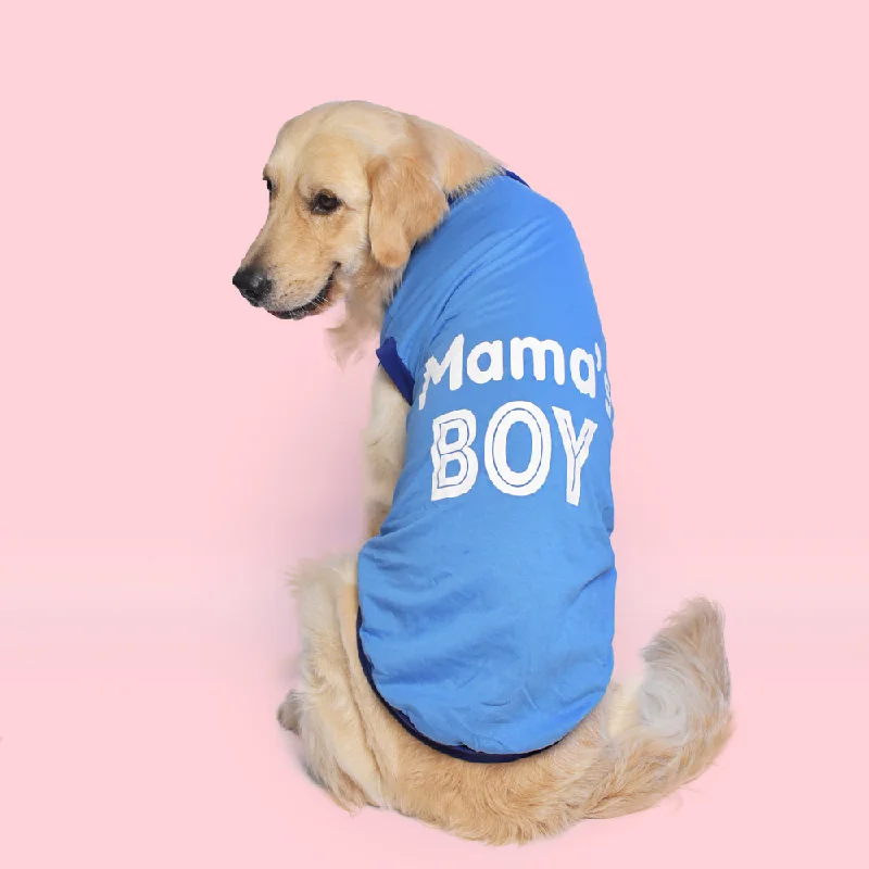 ---Mama's Boy Dog T-Shirt