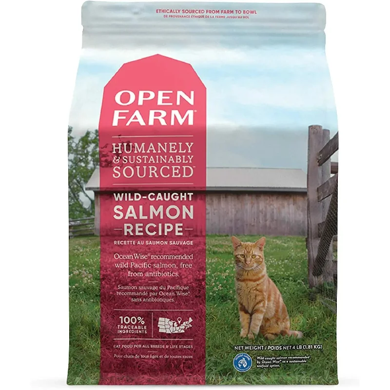 - Pet stroller can be taken on the planeOpen Farm® Wild-Caught Salmon Grain Free Dry Cat Food